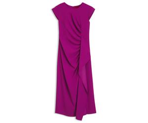 HUGO Kreppkleid mit drapiertem Detail - Style Koleni, 50566897 Dunkelrosa 36