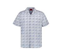 HUGO Kurzarmhemd Herren Regular Fit Kurzarm Baumwolle blau, S