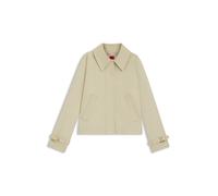 HUGO Kurzer Regular-Fit Trenchcoat aus Baumwolle - Style Amotu-1, 50562959 Beige 36