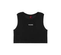 HUGO Kurzes Tanktop aus Baumwoll-Mix mit Logo-Detail - Style BONNIE TANK TOP, 50515341 Schwarz XL