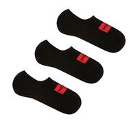 HUGO Herren 3er-Pack Unsichtbare Socken Lc Label Cc Schwarz Größe 39-42