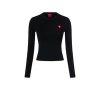 HUGO Langarmshirt Damen schwarz, S