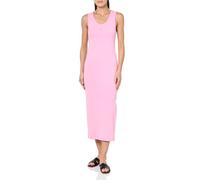 HUGO Langes Tanktop mit gestapeltem Logo für Damen, Bubble Gum pink, Groß