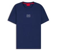HUGO T-Shirt Laze - Dunkelblau - 95% Baumwolle, 5% Elasthan - X-Large Herren