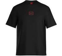 HUGO T-Shirt Herren Rundhals Jersey-Baumwolle schwarz, XXL