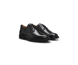 HUGO Leder-Derbys mit Budapester-Details - Style Ginsby_derb_plltbr, 50569007 Schwarz 45.5