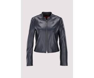 HUGO Lederjacke Damen in Blau M Medium blue