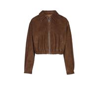 HUGO Damen Jacke aus Velousleder LIPH, braun, Gr. XS