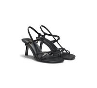 HUGO Ledersandalen mit asymmetrischem Absatz und Riemen - Style Amaryl_Sandal70_na, 50563645 Schwarz 40
