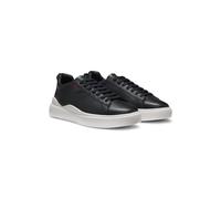 HUGO Ledersneakers mit rotem Logo - Style Blake_Tenn_lt_N, 50499261 Schwarz 47