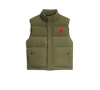 HUGO Leichte Steppweste mit rotem Logo-Detail - Style Baltino2642, 50567098 Olive XS