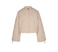 HUGO Relaxed Fit Steppjacke mit Druckknöpfen Modell 'FASTEPPA' in Beige, Größe XS