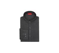HUGO Slim-Fit Hemd aus Leinen mit Stehkragen - Style Elvory, 50490740 Schwarz L