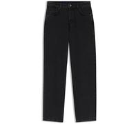 HUGO Loose-Fit Jeans aus schwarzer Baumwolle mit weitem Beinverlauf - Style Leni_S_B, 50567305 Schwarz 27/32