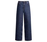 HUGO Relaxed-Fit Jeans aus blauem Denim mit Rinse-Waschung - Style Leni_B, 50534157 Dunkelblau 32/32