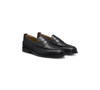 HUGO Loafer aus Leder mit Pennyloafer-Besatz - Style Varian_loaf_ltpe, 50557726 Schwarz 46