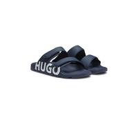 HUGO Logo-Sandalen mit zwei Klettverschluss-Riemen - Style Evander_Sand_lg, 50542042 Dunkelblau 45