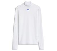 HUGO Logo-Top mit Stehkragen - Style Easy Longsleeve_B, 50525318 Weiß XXL