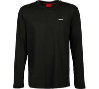 HUGO Longsleeve aus Baumwoll-Jersey mit Logo-Print - Style Derol222, 50466159 Schwarz XXL