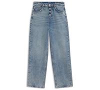 HUGO Loose-Fit Jeans aus blauem Denim mit sichtbarem Reißverschluss - Style Leni_8_B, 50559617 Hellblau 25/32