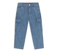 HUGO Loose-Fit Kids-Jeans aus blauem Ripstop-Denim - Style G00478/Z2508A, G00478 Gemustert 150