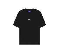 HUGO Loose-Fit T-Shirt aus Baumwolle mit Logo-Artwork hinten - Style Nalono, 50509776 Schwarz XXL