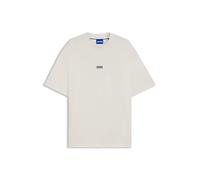 HUGO Loose-Fit T-Shirt aus Baumwolle mit Logo-Artwork hinten - Style Nalono, 50509776 Weiß L