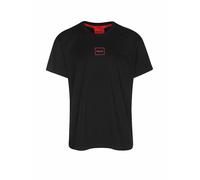 HUGO T-Shirt Herren Rundhals Jersey-Baumwolle schwarz, S