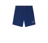 HUGO Shorts aus Stretch-Baumwolle mit eingerahmtem Logo-Print - Style Laze Shorts CW, 50525247 Blau XL