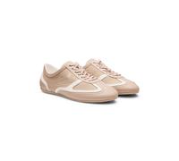 HUGO Lowtop Sneakers aus Leder und Veloursleder - Style Mystie_Lowp_nysdalt, 50557871 Hellbraun 36