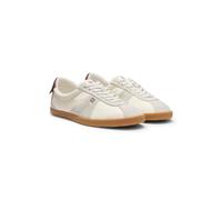 HUGO Lowtop Sneakers mit Veloursleder-Details - Style Serenata_Tenn_nyalsd, 50569315 Hellbeige 37