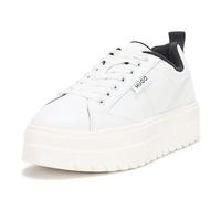 Hugo Lyssa Damen Plateau-Sneaker mit niedrigem Profil, Helles Weiß, 39.5 EU