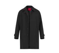 HUGO Herren Maver2431 Regular-Fit Mantel aus wasserabweisender Gabardine Schwarz001 L