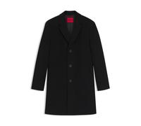 HUGO Mantel aus Woll-Mix mit Knopfleiste - Style Malte2531_IN, 50557509 Schwarz 46