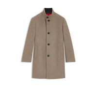 HUGO Mantel aus Woll-Mix mit Stehkragen - Style Mintrax2441, 50560347 Beige 46