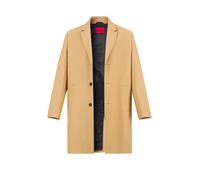 HUGO Mantel Herren Reverskragen Wolle beige, 48 (S)