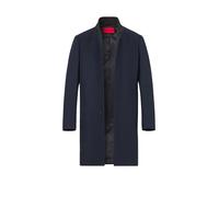 HUGO Mantel Herren Stehkragen Wolle blau, 50 (M)