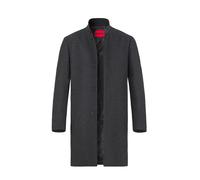 HUGO Regular-Fit Twill-Mantel aus Woll-Mix - Style Mintrax2541, 50546553 Dunkelgrau 48