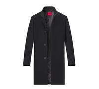 HUGO Regular-Fit Mantel aus Woll-Mix - Style Mintrax2541, 50546551 Schwarz 52