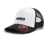 HUGO Cap aus Baumwoll-Twill mit Mesh-Einsätzen - Style Marsel-Trucker, 50535942 Weiß ONESI