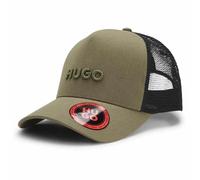 HUGO Cap aus Baumwoll-Twill mit Mesh-Einsätzen - Style Marsel-Trucker, 50535942 Dunkelgrün ONESI