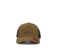 HUGO Cap aus Baumwoll-Twill mit Mesh-Einsätzen - Style Marsel-Trucker, 50535942 Khaki ONESI