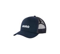 HUGO "Marsel-Trucker" aus Twill & Mesh mit 3D Logostickerei, unisex (50603615-0) dunkelblau 405