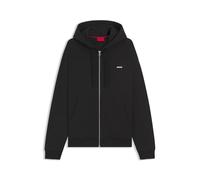 HUGO Relaxed-Fit Kapuzenjacke aus Baumwoll-Terry - Style Dapozip, 50548651 Schwarz L