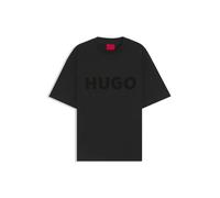 HUGO T-Shirt aus Baumwoll-Jersey mit reflektierendem Logo - Style Dinkee, 50525765 Schwarz XL