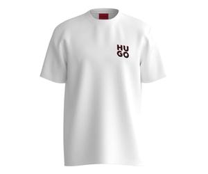 HUGO Men's Dimento Doublepack T-Shirt, White100, XXL