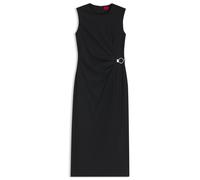 HUGO Midikleid mit Metallkarabiner - Style Klinda, 50564202 Schwarz 34