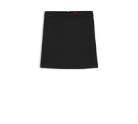 HUGO Damen Minirock aus glitzerndem Boucle RAFRANSI, schwarz, Gr. 36