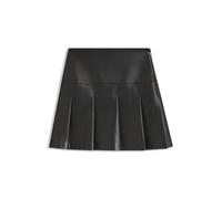 HUGO Minirock aus Kunstleder mit Falten - Style Renore-1, 50550980 Schwarz 40