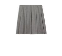 HUGO Minirock aus meliertem Stretch-Flanell mit Falten - Style Radina, 50547638 Hellgrau 36